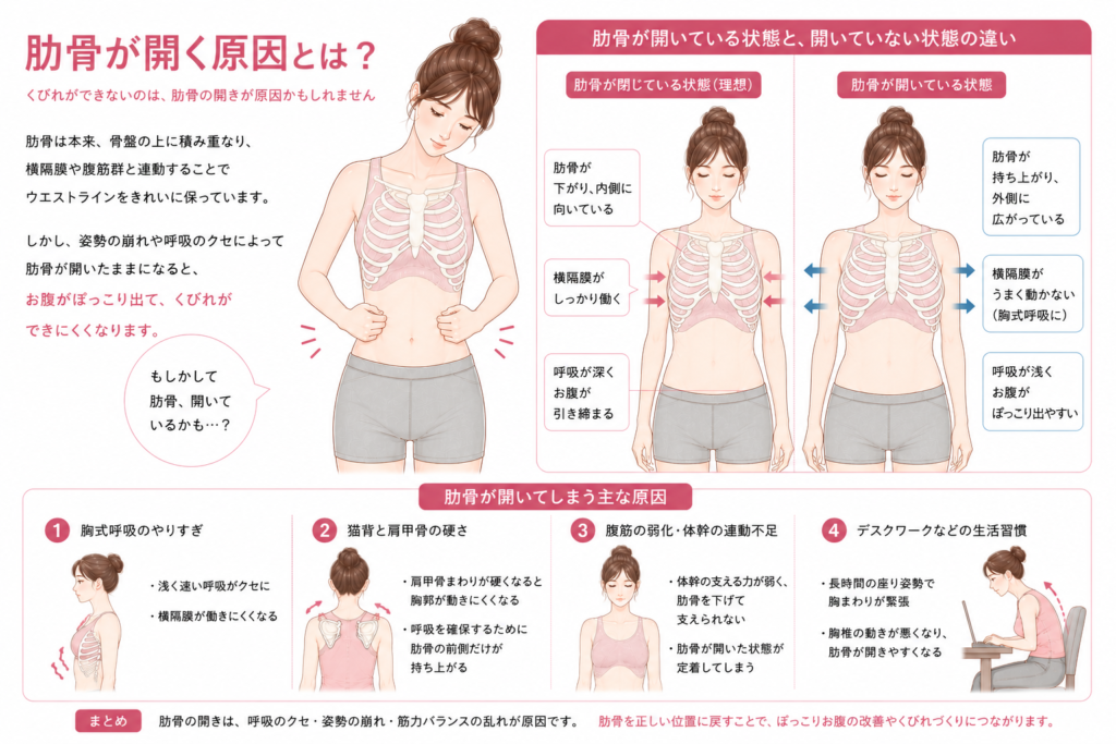 女性の悩みを解説｜くびれができない原因